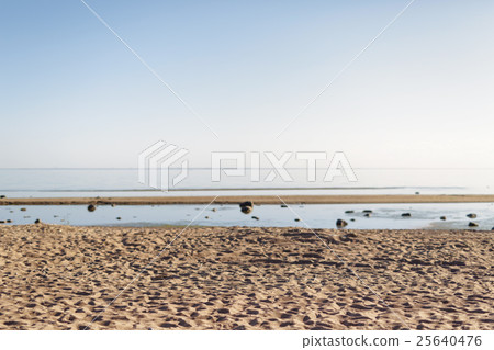 baltic sea coast beach in summer day baltic sea coast beach in summer day 25640476