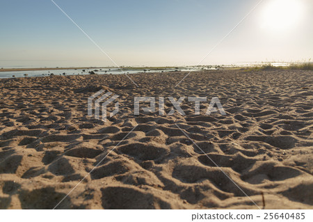 baltic sea coast beach in summer day baltic sea coast beach in summer day 25640485