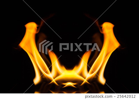 Fire flame on black background, Fire, Flame Fire flame on black background, Fire, Flame 25642012