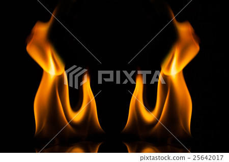 Fire flame on black background, Fire, Flame Fire flame on black background, Fire, Flame 25642017