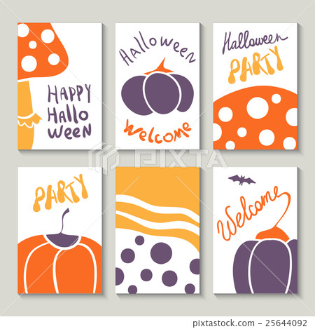 Print templates set for Halloween 25644092