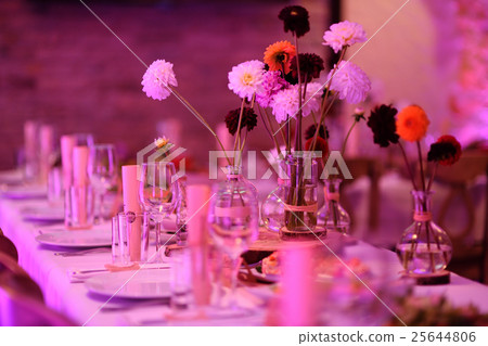 Table set for an event party or wedding reception 25644806