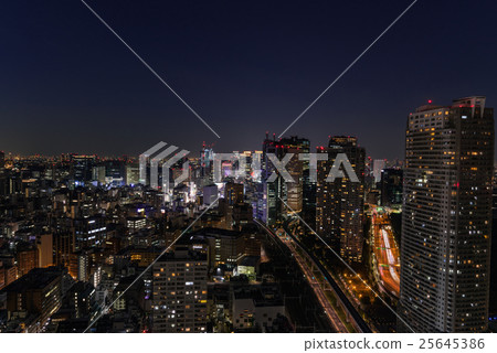 東京中心城市夜景 東京中心城市夜景 25645386
