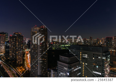東京中心城市夜景 東京中心城市夜景 25645387