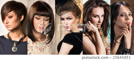 Collage of stylish beautiful women Collage of stylish beautiful women 25645851