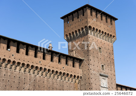 Sforza Castle in Milan Italy - Castello Sforzesco 25646072