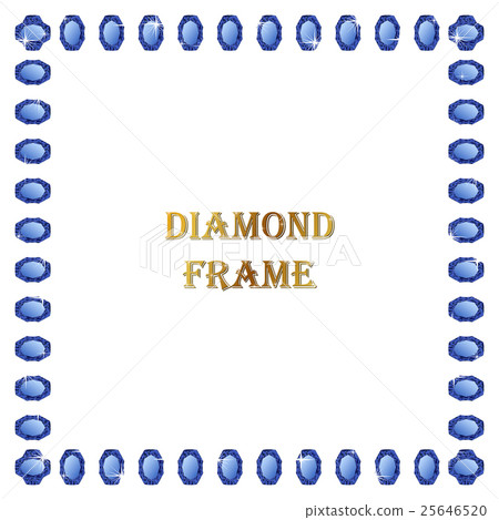 Sapphire square frame Sapphire square frame 25646520