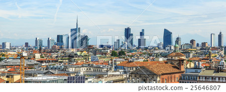 Milan new city view from above Milan new city view from above 25646807