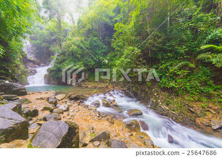 Amazing beautiful waterfalls in deep forest 25647686