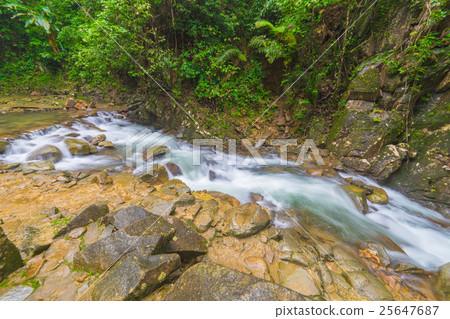 Amazing beautiful waterfalls in deep forest 25647687