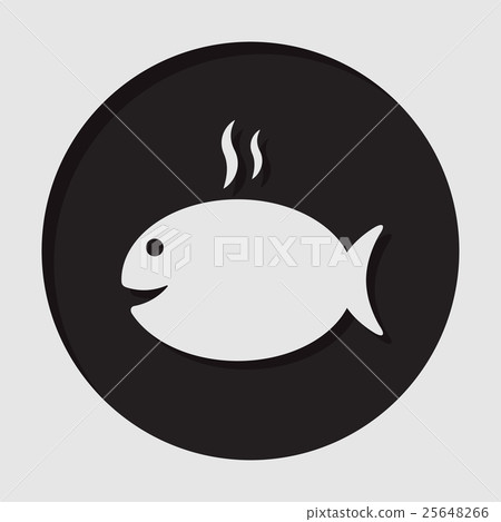 information icon - grilling fish with smoke information icon - grilling fish with smoke 25648266