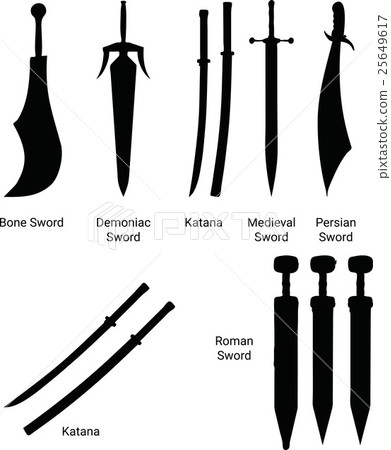 vector illustration of Swords 25649617