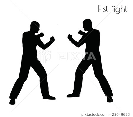 man in fistfight Action pose man in fistfight Action pose 25649633