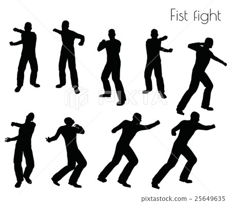 man in fistfight Action pose man in fistfight Action pose 25649635