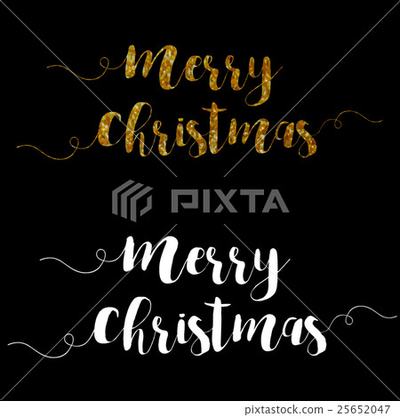 Merry Christmas Lettering Design Set. Vector Merry Christmas Lettering Design Set. Vector 25652047