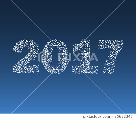 Happy New Year 2017 starburst. Happy New Year 2017 starburst. 25652345