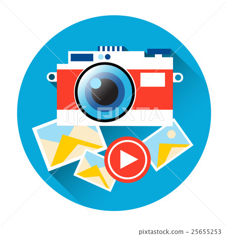 Photo Camera Icon Social Network Communication 25655253
