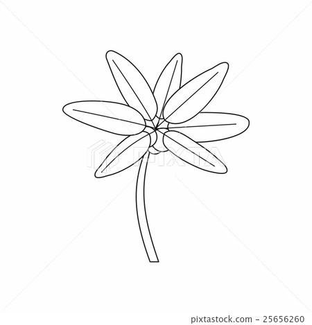 Tropical palm tree icon, outline style 25656260