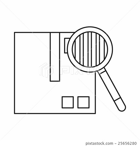 Inspection of cargo icon, outline style Inspection of cargo icon, outline style 25656280