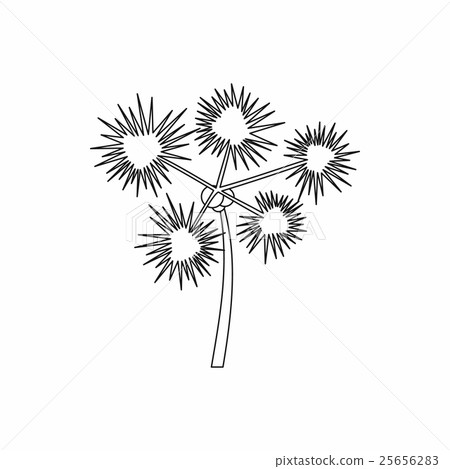 Palm chamaerops icon, outline style 25656283