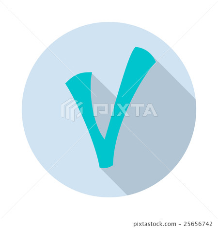Checkmark icon, flat style 25656742