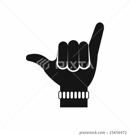 Gesture surfer icon, simple style - Stock Illustration [25656972] - PIXTA