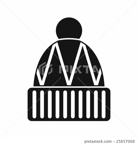 Winter hat icon, simple style Winter hat icon, simple style 25657008