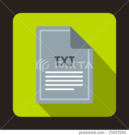 File TXT icon, flat style 25657050