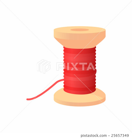 Spool of thread icon, cartoon style Spool of thread icon, cartoon style 25657349
