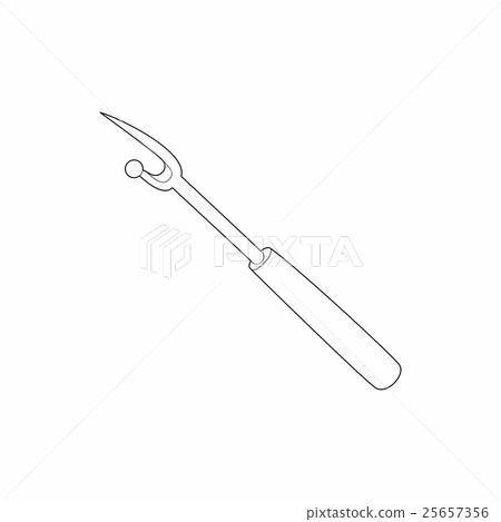 Seam ripper icon, outline style 25657356