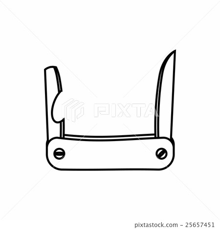 Folding knife icon, outline style Folding knife icon, outline style 25657451
