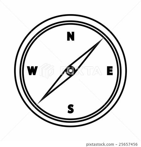 Compass icon, outline style Compass icon, outline style 25657456