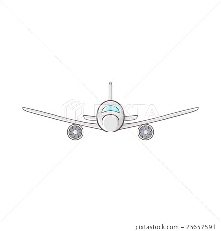 Cargo plane icon in cartoon style Cargo plane icon in cartoon style 25657591