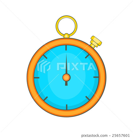 Stopwatch icon in cartoon style 25657601