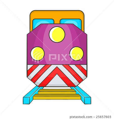 Train locomotive transportation railway icon 25657603