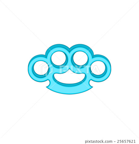 Brass knuckles icon, cartoon style Brass knuckles icon, cartoon style 25657621