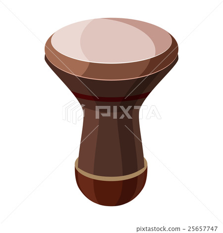 Darbuka, percussive musical instrument icon 25657747