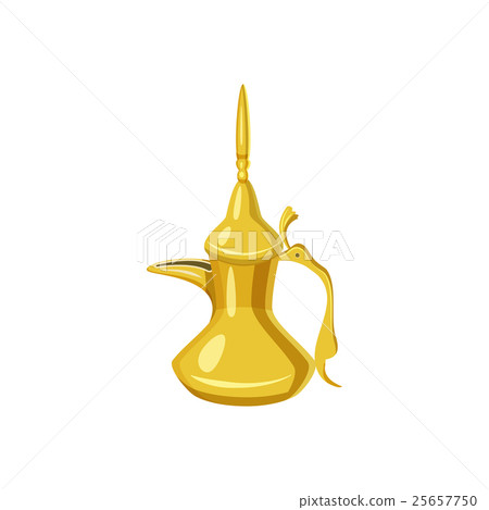 Turkish teapot icon, cartoon style 25657750