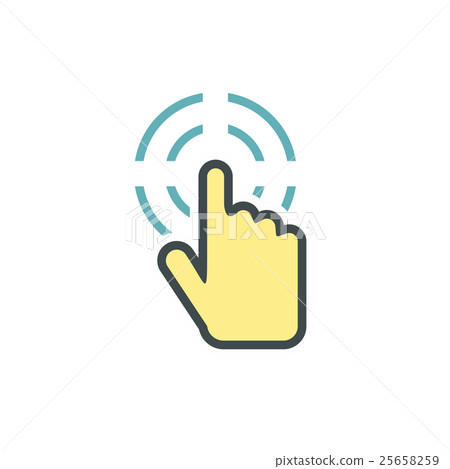 Cursor icon, flat style - Stock Illustration [25658259] - PIXTA