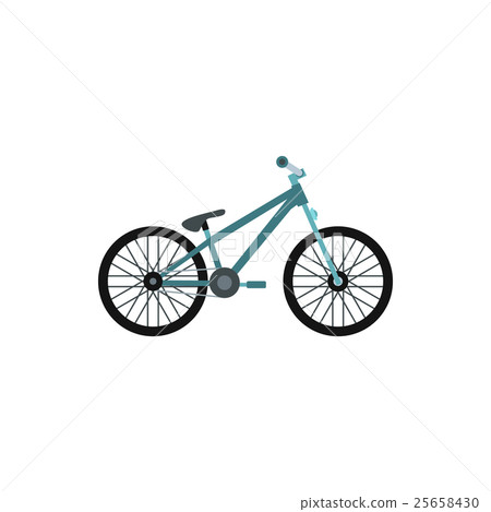 Bike icon, flat style - Stock Illustration [25658430] - PIXTA