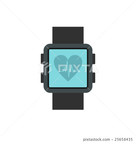 Smartwatch icon in flat style 25658435