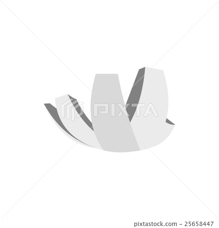 ArtScience Museum in Singapore icon, flat style 25658447