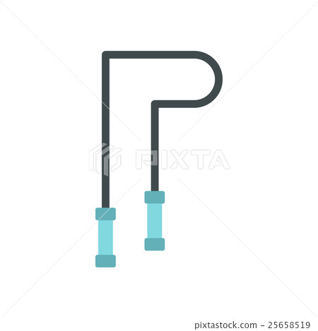 Skipping rope icon, flat style Skipping rope icon, flat style 25658519