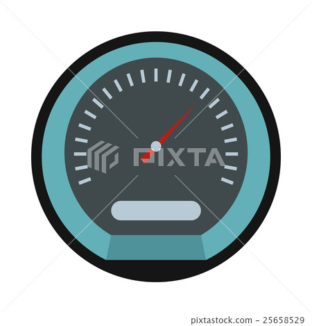 Speedometer icon in flat style Speedometer icon in flat style 25658529