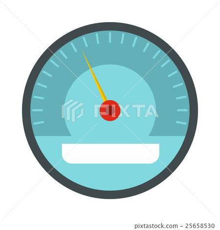Speedometer icon in flat style Speedometer icon in flat style 25658530