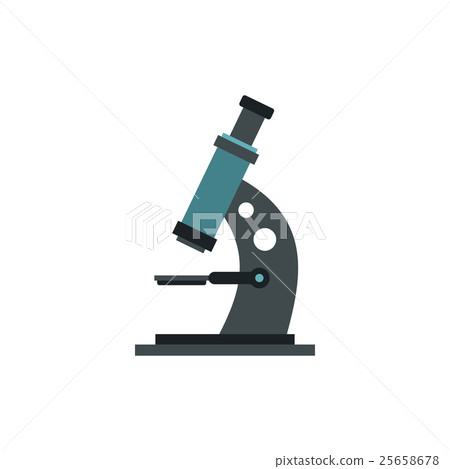 Microscope icon, flat style 25658678