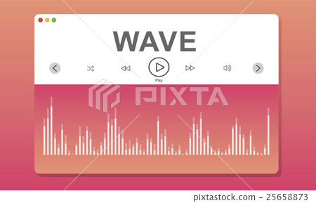 Wareform Program Melody Music Concept Wareform Program Melody Music Concept 25658873