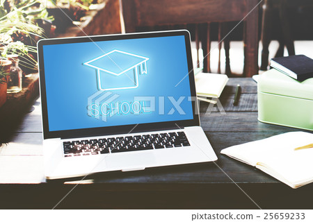 Mortar Board Education Success Icon Concept 25659233