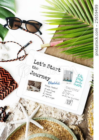 Travel Navigation Journey Vacation Trip Tablet Concept Travel Navigation Journey Vacation Trip Tablet Concept 25659499