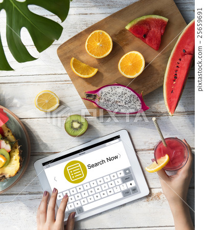 Find Search Browse Magnifying Glass Concept 25659691